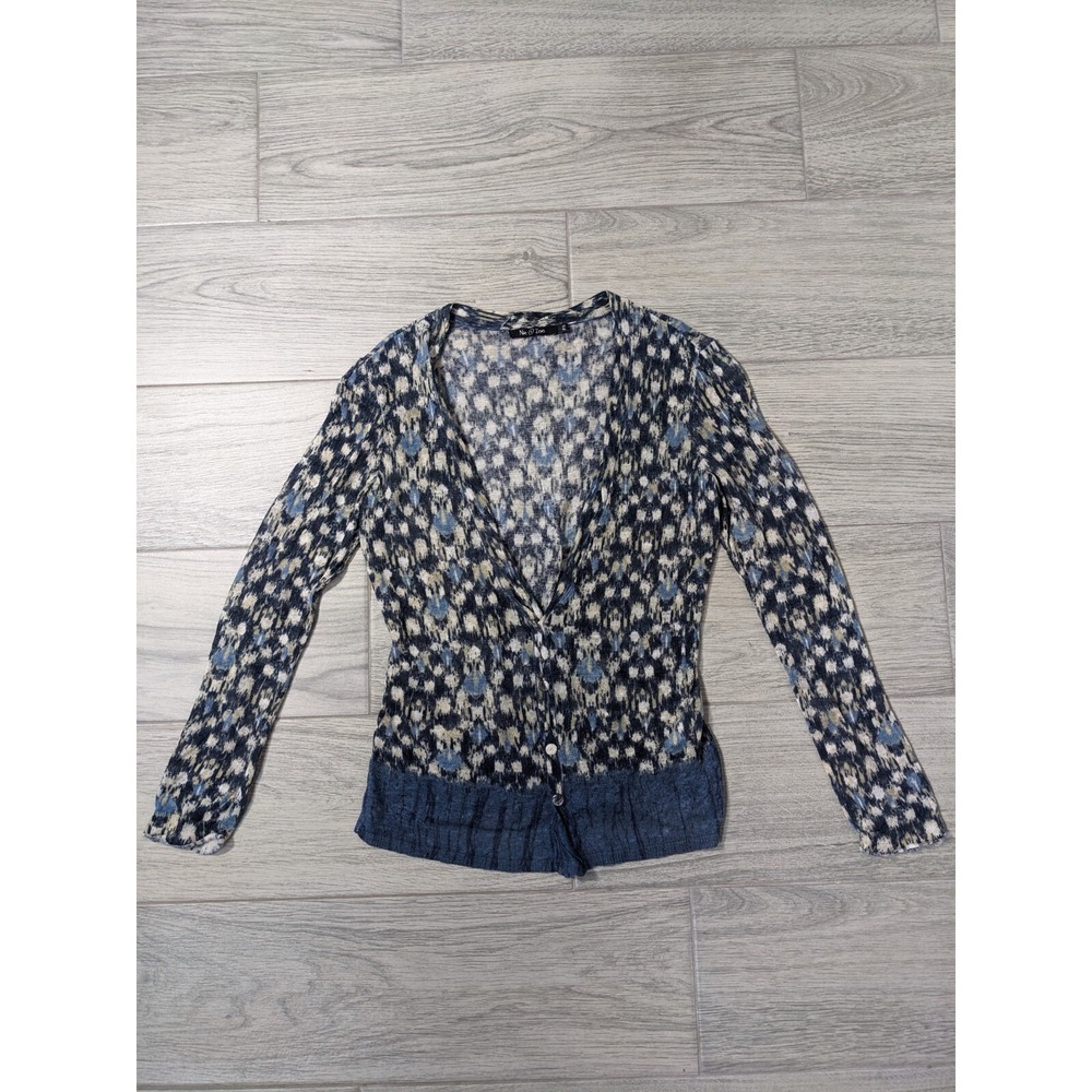 Nic + Zoe Women's ALL ‎ CARDIGAN IN INDIGO MULTI Size PS N77